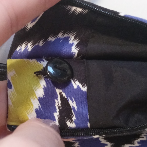 💙Doncaster💙 - Blue/Black/Yellow Aztec Print Skirt - Picture 7 of 11
